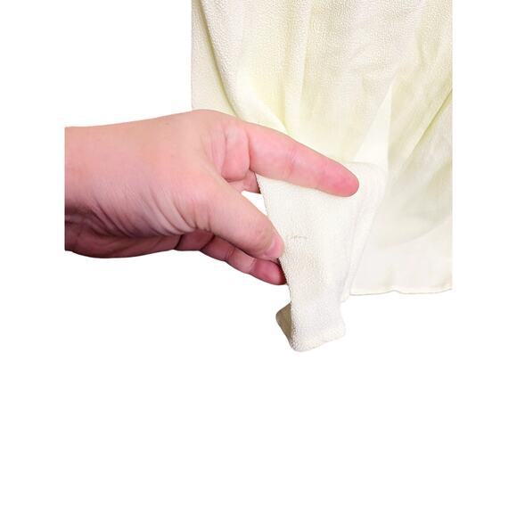 Bryn Walker Butter Yellow Maxi Dress Size M Lagenlook Hippie Boho Artsy Minimal - Picture 5 of 5